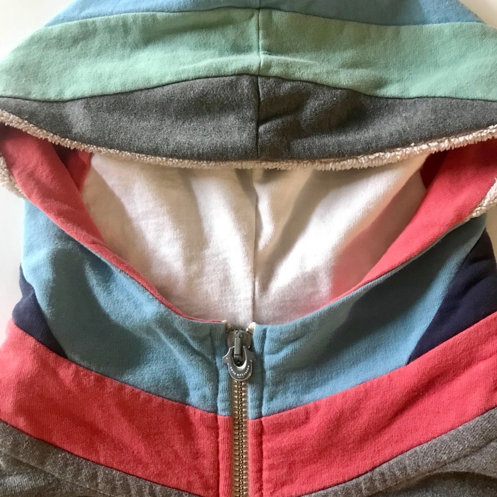 RARE PASTEL COLORED TRUE RELIGION ZIP UP SIZE L